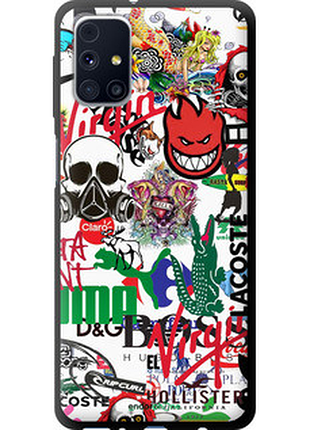 Чехол на samsung galaxy m31s m317f many different logos "4022b-2055-72104"