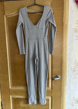Мягкий домашний костюм комбинезон ромпер пижама prettylittlething s-m