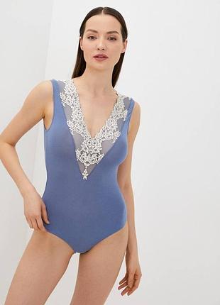 Боді з мереживом 🏷️ витончене мереживне боді intimissimi (колекція pretty flowers),  розмір m 3