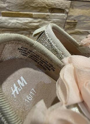 Дитячі балетки нові h&m 3