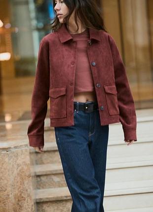 Жакет жіночий zara  бордовий
