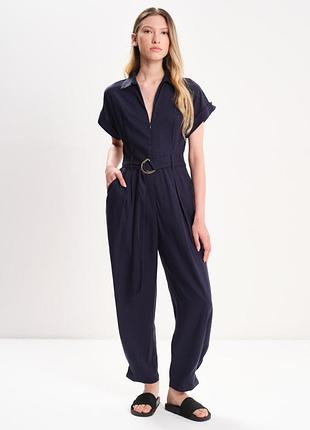 Комбинезон zara из мочевого льна, новый, xs