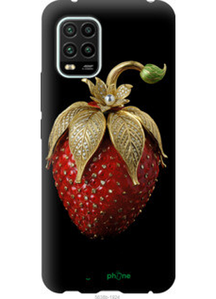Чехол на xiaomi mi 10 lite клубника v3 "5638b-1924-72104"