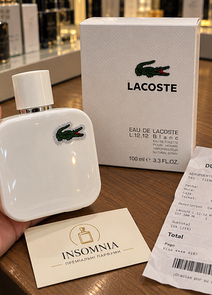 Lacoste eau de lacoste l.12.12 blanc 100 ml туалетна вода чоловіча