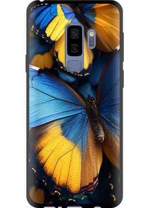 Чохол на samsung galaxy s9 plus жовто-блакитні метелики "6046b-1365-72104"