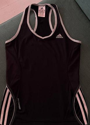 Чорна спортивна майка adidas