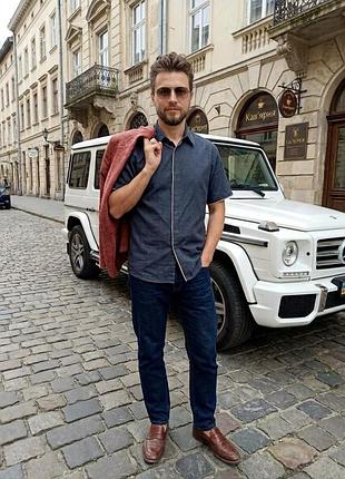 Чоловіча сорочка lee cooper з коротким рукавом (розмір m) — ідеальний стан