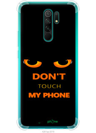 Чехол на xiaomi redmi 9 don't touch the phone "4261sp-2019-72104"