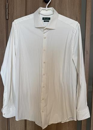Чоловіча сорочка baurotti slim fit біла