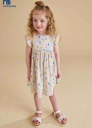 Платье с цветочным принтом с рукавами-крылышки 2-3 года / 92-98 см mothercare
