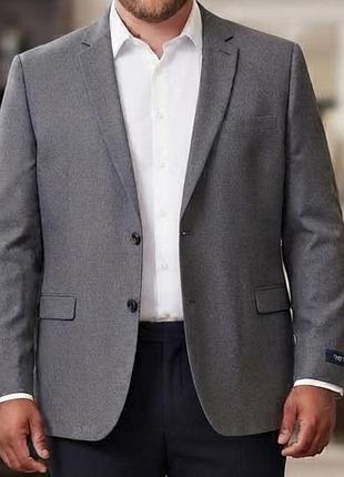 Стильный серый пиджак next tailoring (regular fit)