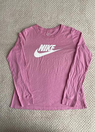 Лонгслів жіночий nike,рожевий,розмір м,стан ідеальний
