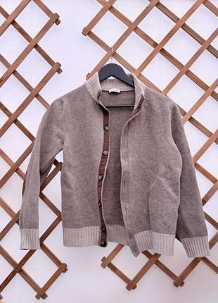 Кардиган andrea fenzi бежевий made in italy