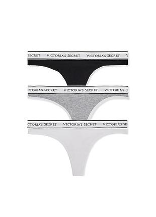 Комплект трусиків стрінгів victoria’s secret оригінал розмір l