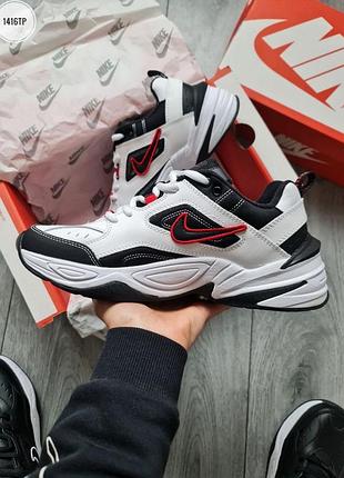 Nike m2 tekno black/white/red 3