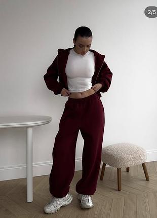 Джогери на флісі українського бренду утеплені спортивні штани