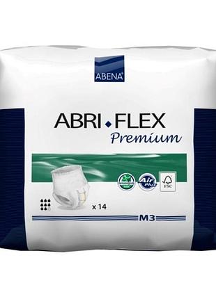 Підгузки-трусики для дорослих abena abri-flex premium m3 (2400 мл) abena 14 шт. нова пачка