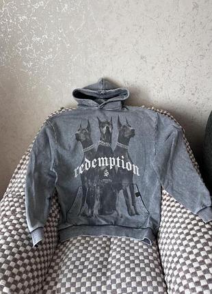 Худі оверсайз з доберманами zara sinners attire унісекс