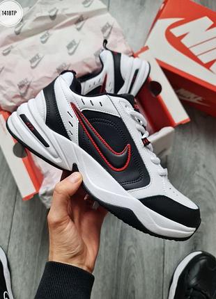 Nike air monarch iv black/white/red