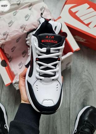 Nike air monarch iv black/white/red 5