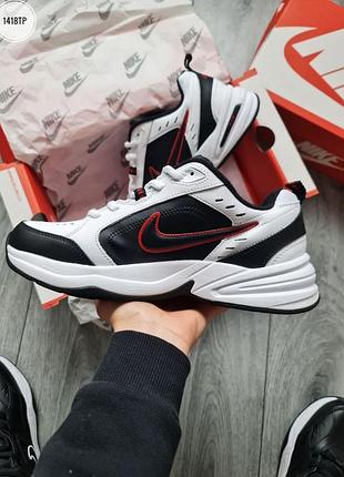 Nike air monarch iv black/white/red 4