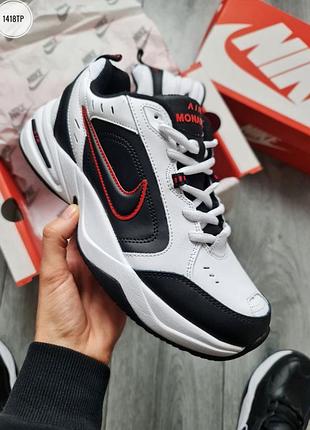 Nike air monarch iv black/white/red 2