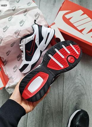 Nike air monarch iv black/white/red 7