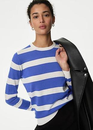 Светр з тонкої високоякісної вовни pure merino wool від британського бренду marks &spenser