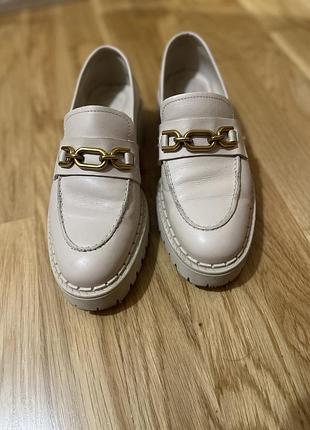 Шкіряні лофери massimo dutti