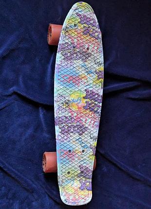 Скейт penny board "fish" graffity