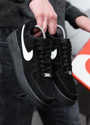 Nike air force low winter black