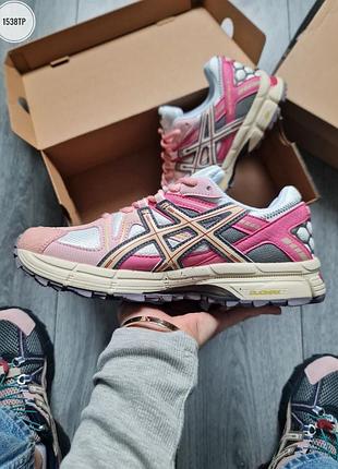 Asics gel kahana 8 white pink 2