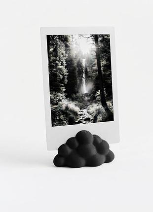 Декоративная подставка-держатель для фотографий в форме облачка, черная