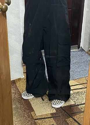 !! вихід 30 !! balenciaga type cargo wide black pants opium viperr vetements rick owens y2k sk8 rap