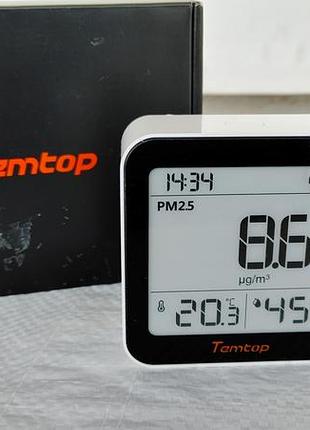 Монитор качества воздуха temtop co2 m10+, pm2.5, voc, температуры и влажности, 6-в-1 измеритель качества воздуха с bluetooth