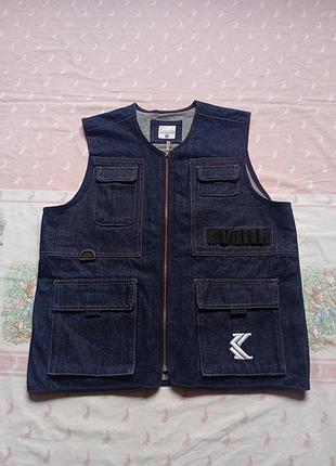 Джинсовка желетка karl kani