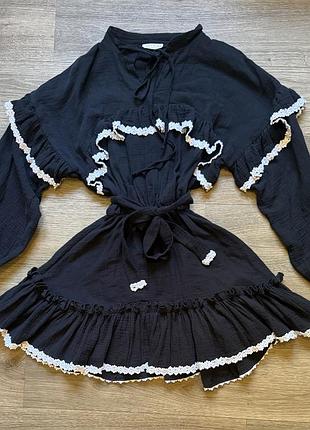 Коротка жіноча сукня ivina boutique elen чорна розмір s/m