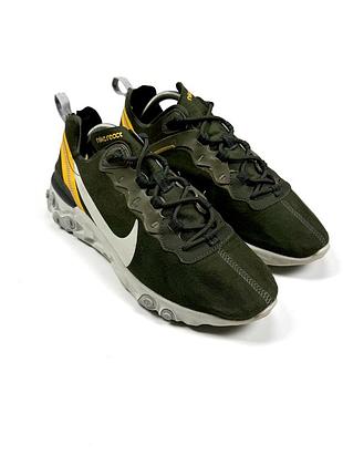 Кросівки чоловічі nike react element 55 olive cq6366-300 42.5р 27.5 см оливковий хакі