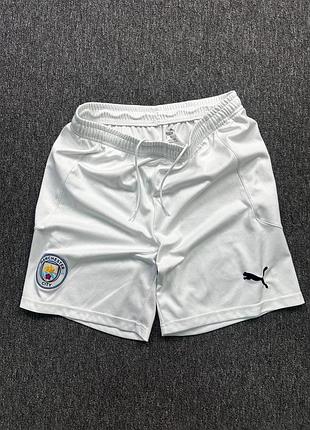 Белые спортивные шорты puma manchester city fc оригинал размер м