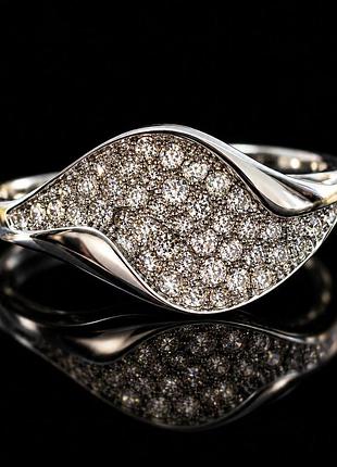 Серебряная кольца 925 пробы с фианитами