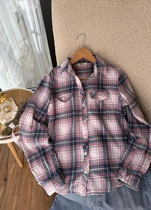 Фланелева сорочка в клітинку mountain warehouse, 40р