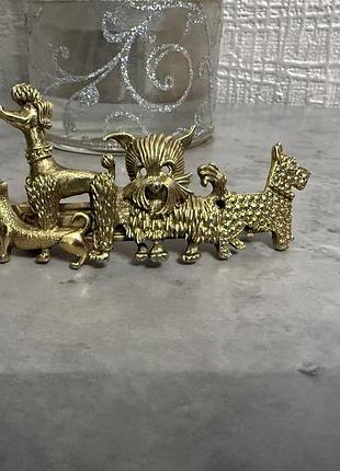 Заколка для волосся 1928 jewelry fab four-paws hair barrette золотиста