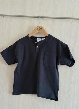Дитяча футболка zara kids henley. size 6, 116 cm