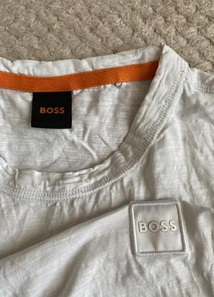 Футболка чоловіча hugo boss,біла,розмір l