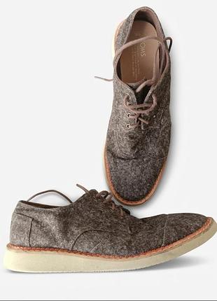 Туфли слипоны брогги оксфорды toms usa