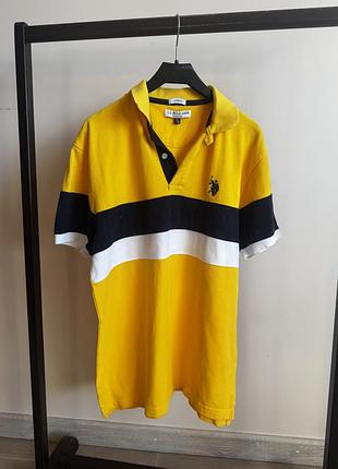 Поло жовто-блакитне u.s. polo assn. xl