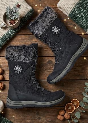 Женские зимние сапоги-дутики cortina, выпускаемые для сети магазинов deichmann.