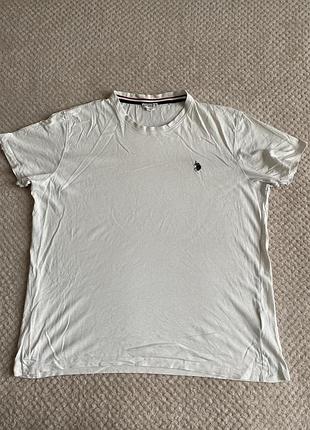 Футболка чоловіча polo ralph lauren,біла,розмір m,l