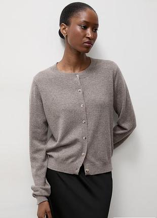 Шикарний кашеміровий кардиган капучино 100% кашемір