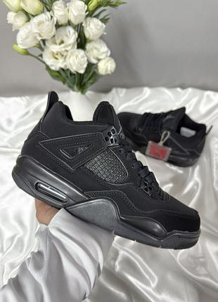 Nike air jordan retro 4 black 2